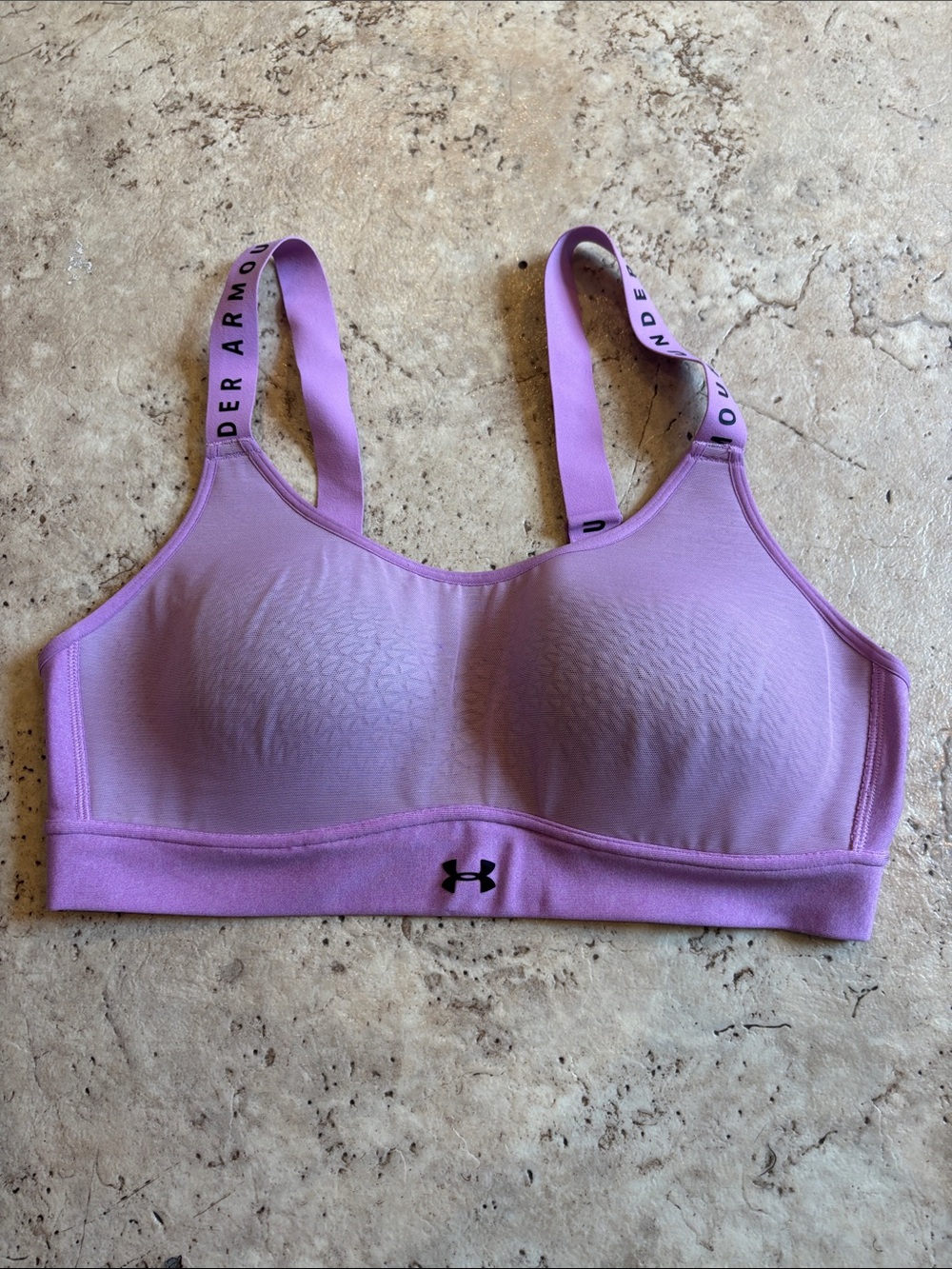 Under Armour Lavender Sports Bra with Branded Straps